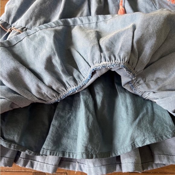 Cheeky plum ruffled top and chambray skirt set - Picture 12 of 12